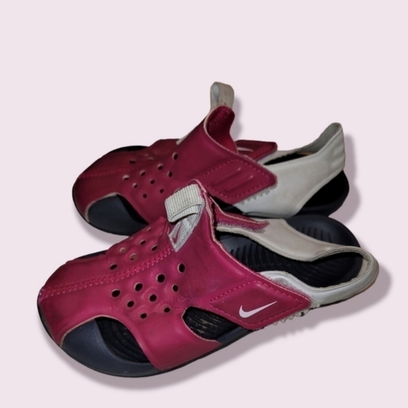 Nike Sunray Protect Sandals 9C Fireberry Pink - Picture 4 of 10